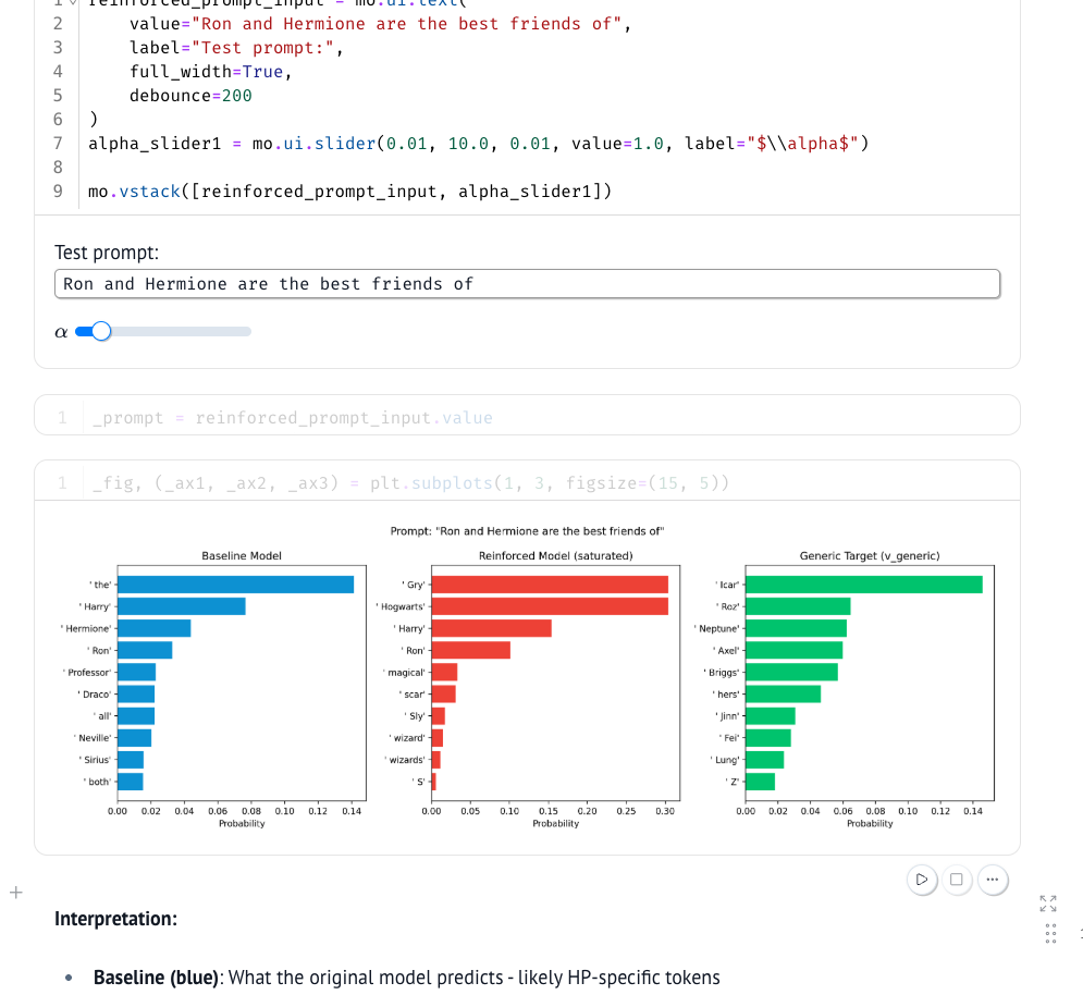 Screenshot of LLM Unlearning Bigger