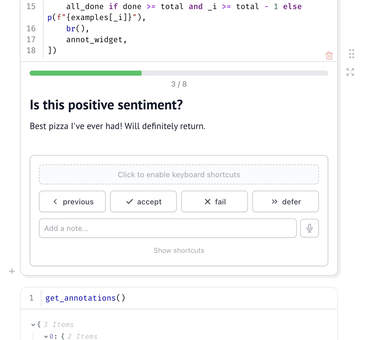 AnnotationWidget