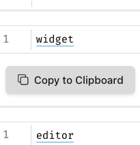 CopyToClipboard widget