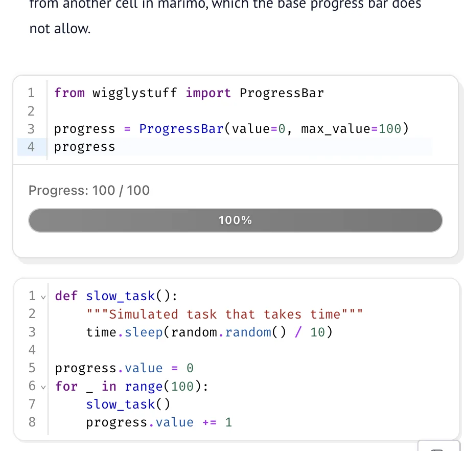 ProgressBar widget